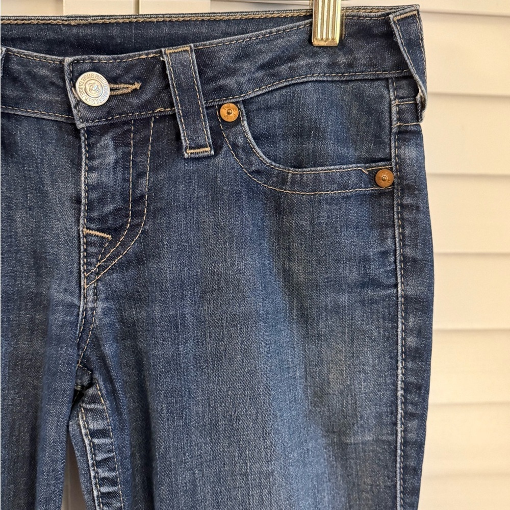 True Religion Women's Studded Blue Skinny Jeans Size 29 - Picture 6 of 13